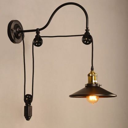 Vintage Industrial Wall Lamp for Bar and Café