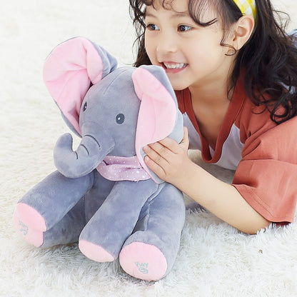 Elefante de peluche musical personalizable para niños