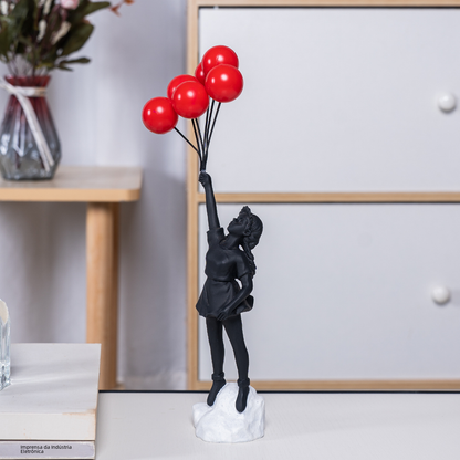 Banksy Balloon Girl Resin Decor for Home & Office