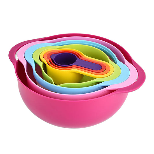 Baking Tools Set with Measuring Cups and Multi-purpose Strainer