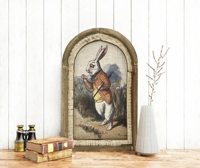 Easter Bunny Wall Art for Rustic Farmhouse Decor
