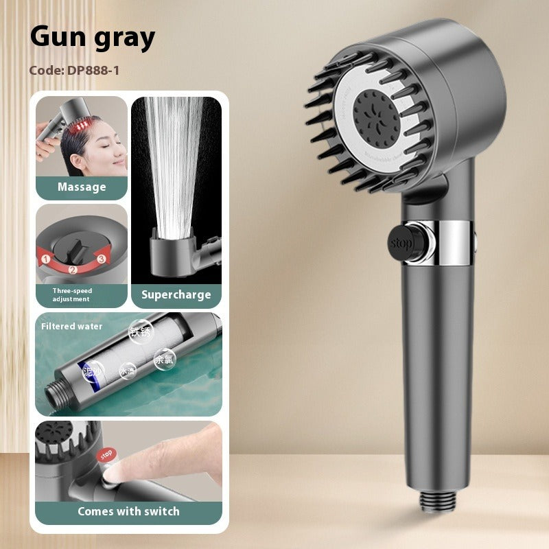 Snowflake Spray Water Filter Showerhead