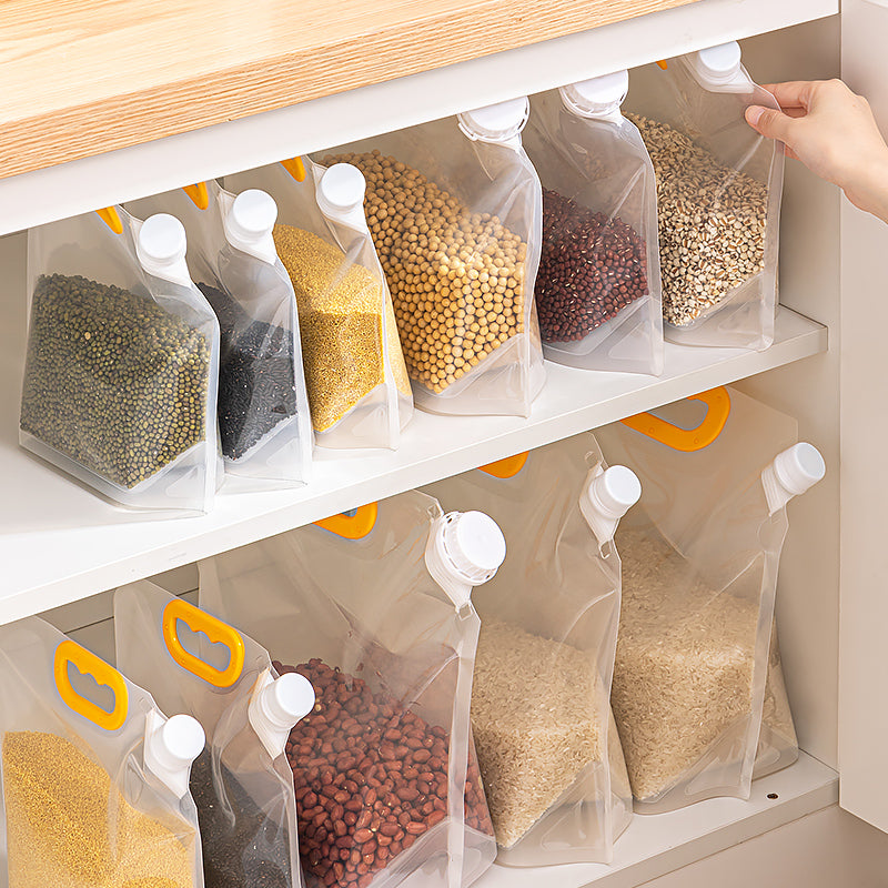 Bolsas selladas de grado alimenticio para almacenar granos y arroz