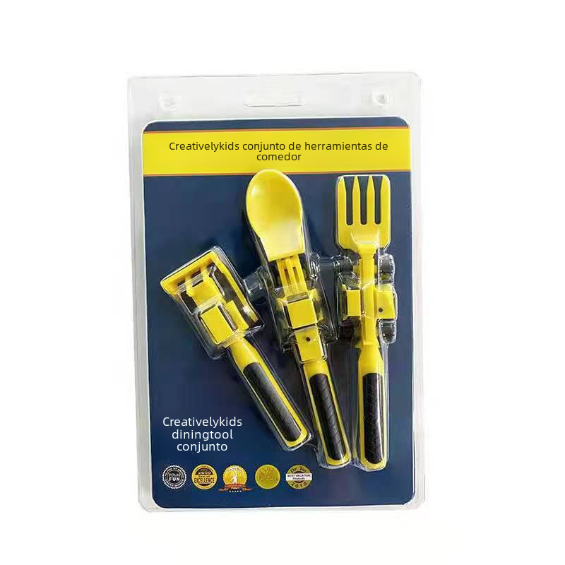 Kids Dinnerware Set with Truck and Excavator Plates