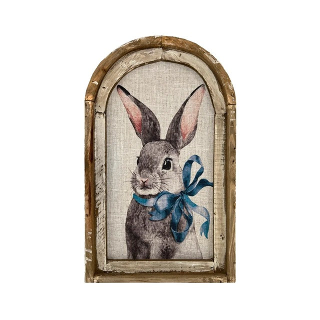 Easter Bunny Wall Art for Rustic Farmhouse Decor