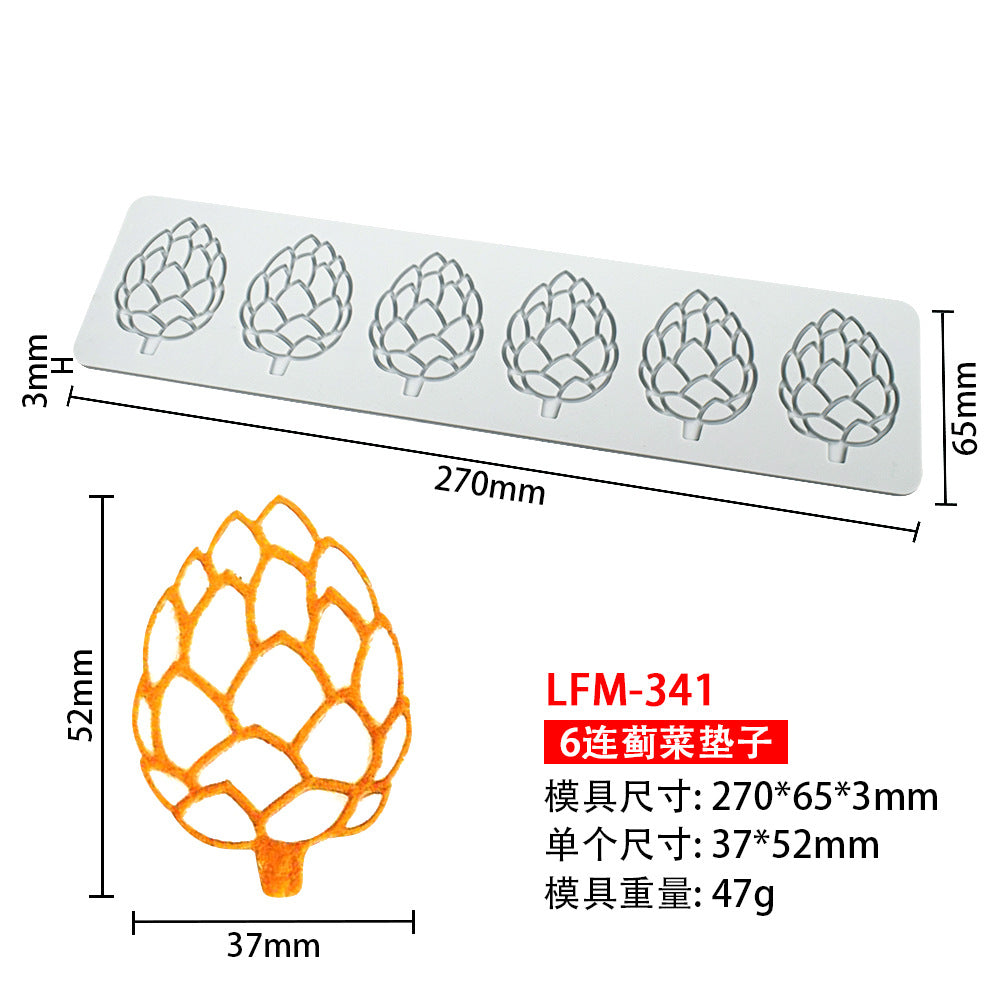 8-Pattern Butterfly Lace Mold for Cake Decoration