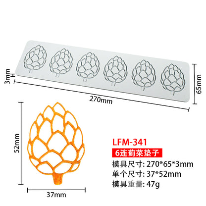 8-Pattern Butterfly Lace Mold for Cake Decoration