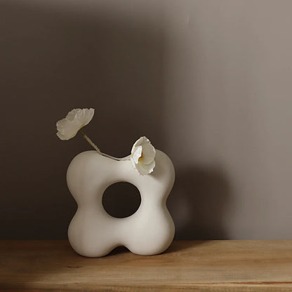 Nordic Tube Ceramic Vase Decorative Piece (One Item)