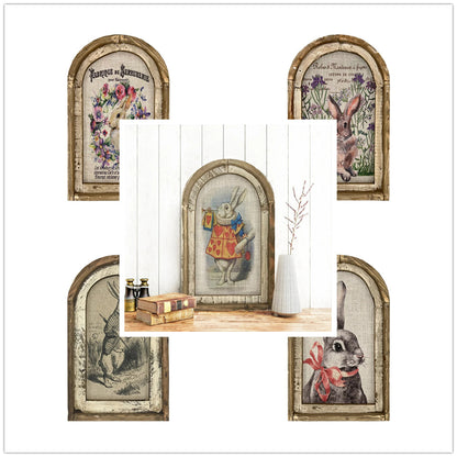 Easter Bunny Wall Art for Rustic Farmhouse Decor