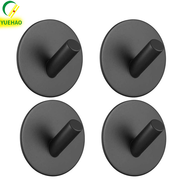 304 Stainless Steel Adhesive Coat Hooks – No-Drill Square Hooks