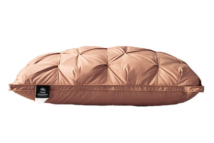 Feather Pillows with White Goose Neck Guards (Pair)