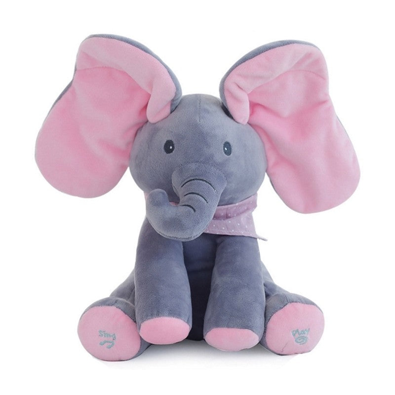 Elefante de peluche musical personalizable para niños