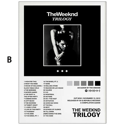 Vinyl Record Band Album Cover Canvas Wall Art