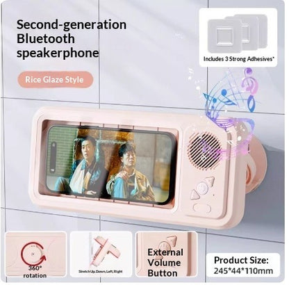 Bathroom Waterproof Phone Box with Bluetooth Speaker