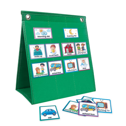 Tablero de Calendario Visual de Tareas Diarias para Niños