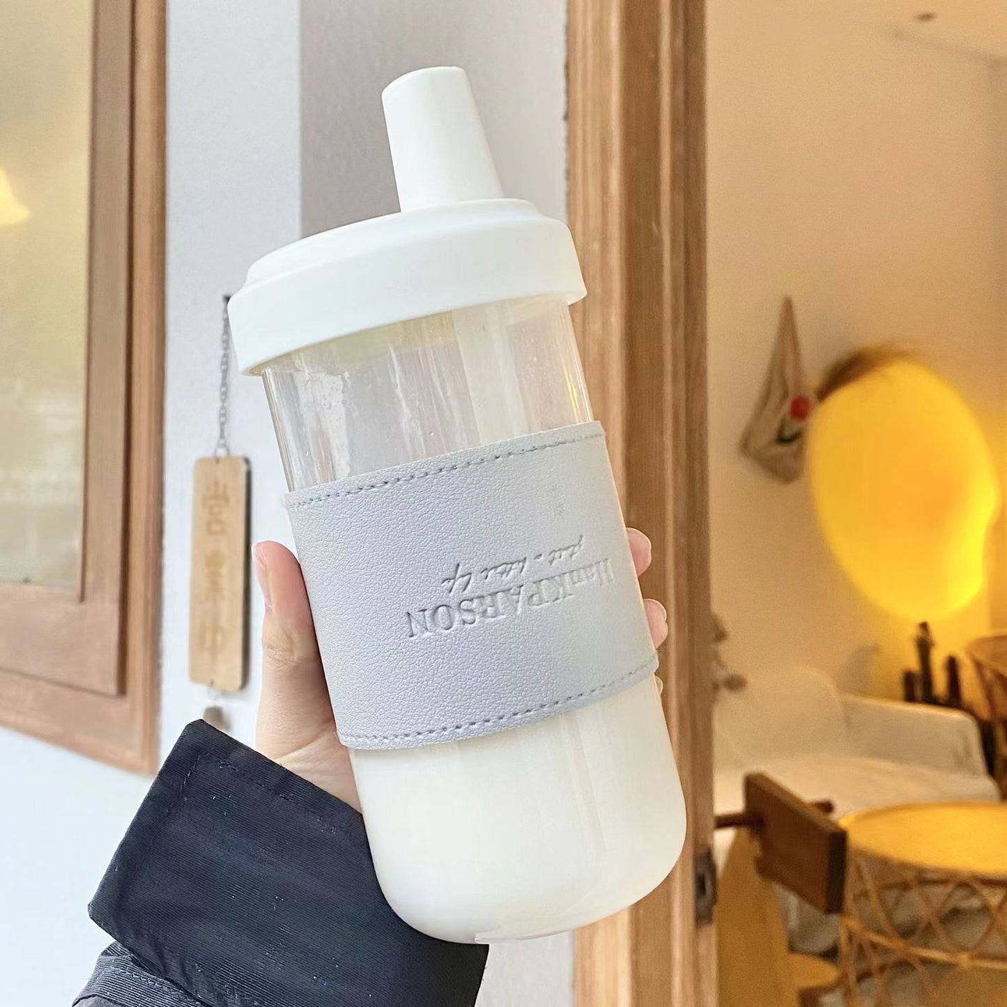 Personalized English Insulated Plastic Cup for Bubble Tea