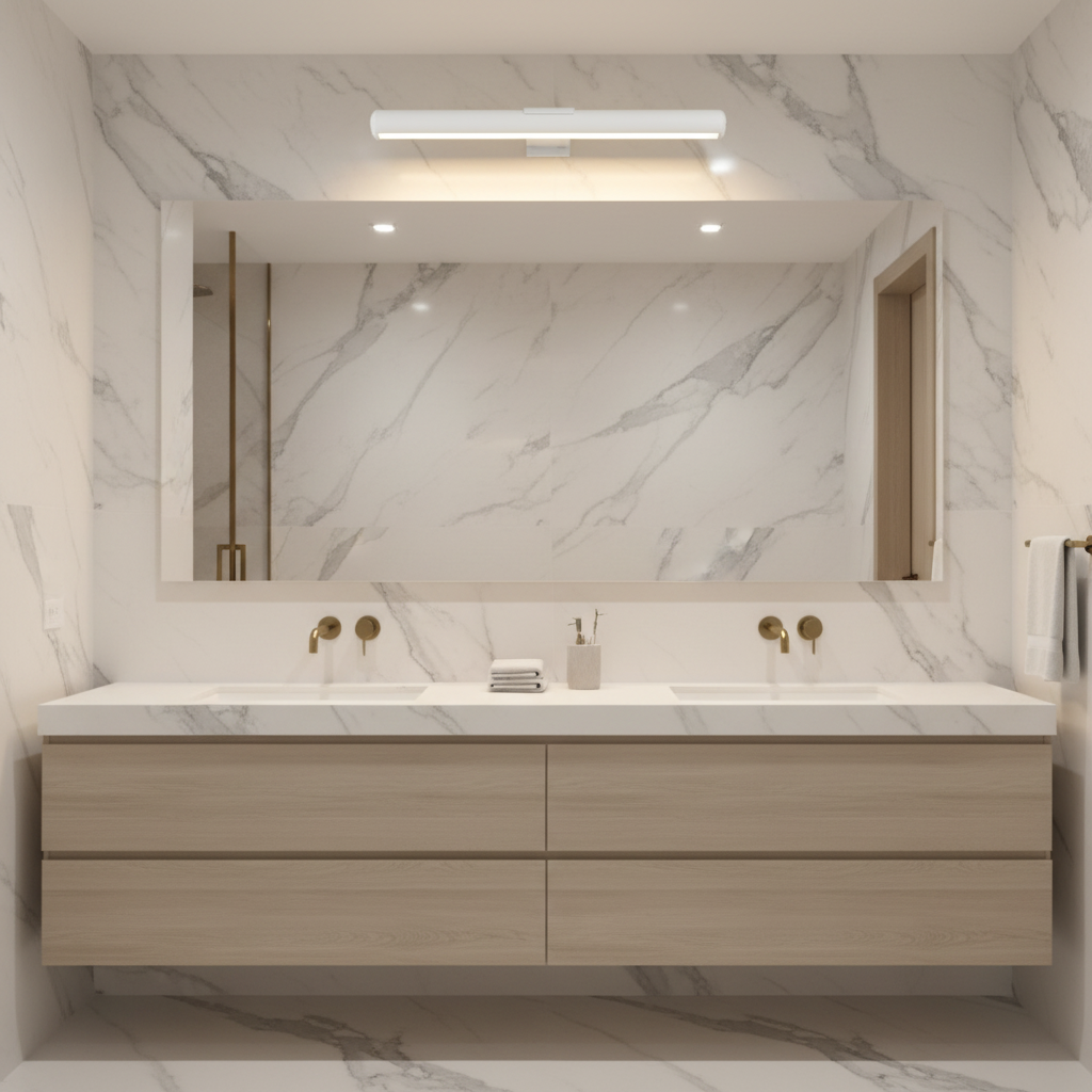 USB LED Wall Lamp with Aluminum Gold Finish (One)