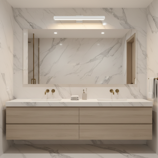 USB LED Wall Lamp with Aluminum Gold Finish (One)