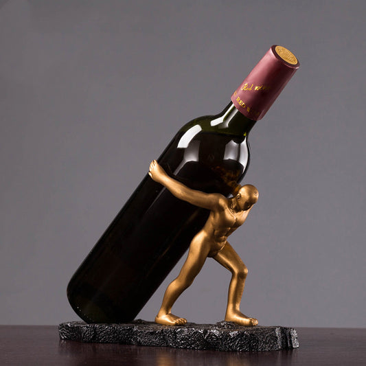 Wine Rack Decorative Piece for Cabinet Display