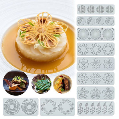 Silicone Leaf and Flower Molds for DIY Desserts
