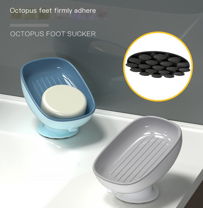 Suction Cup Soap Dish for Bathroom Storage (Octopus Design)