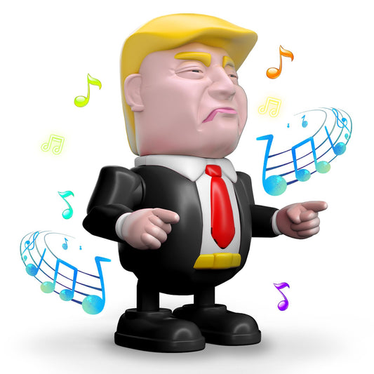 TOYTANLIFE Trump Toys Rechargeable Dancing Robot Kids Toys Prank Toys & Games Xmas Birthday Gifts Toys for Boys & Girls Ages 3 to Up (Black)
