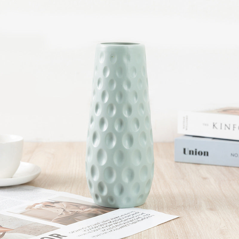 Nordic Style Durable Plastic Flower Vase for Home Decor