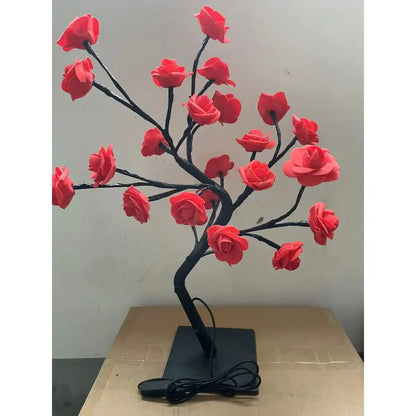 Rose Tree Lamp Decoration