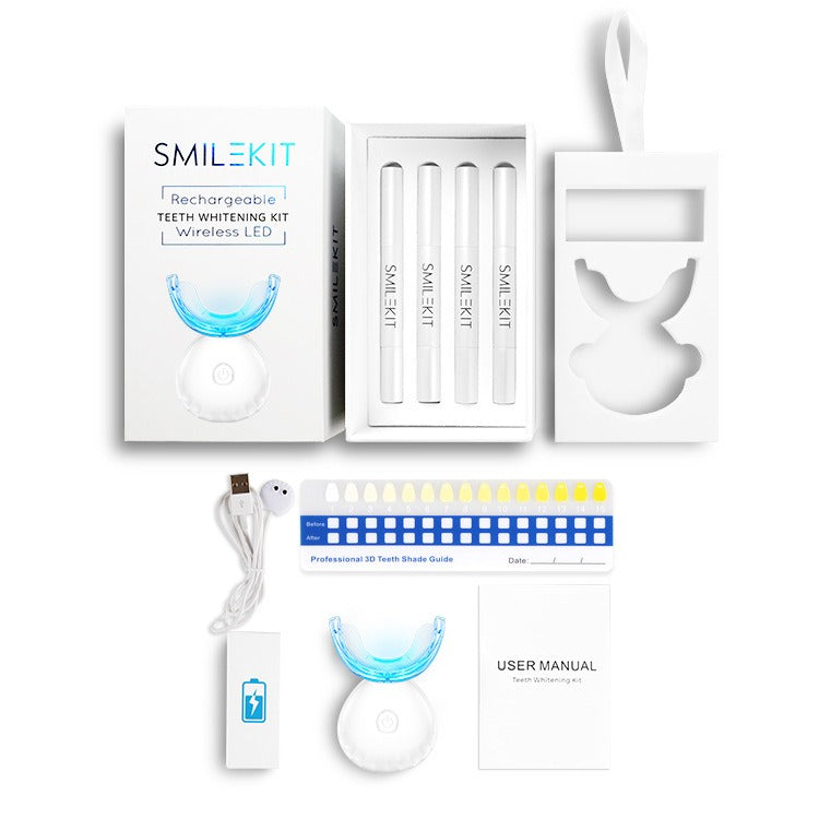 LED Teeth Whitening Kit with Charging Lamp
