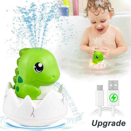 Dinosaur Bath Toys with Automatic Water Spray & Light