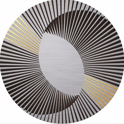 Nordic Style Round Living Room Carpet, Water-Resistant