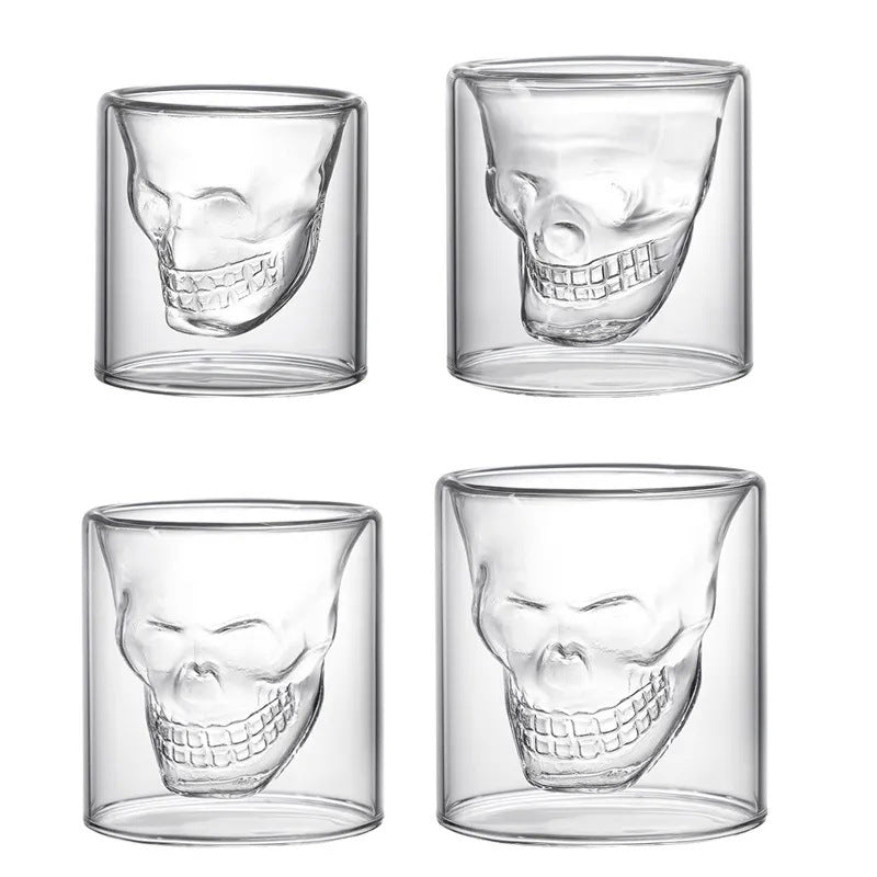 Creative Double-Layer Skull Cup for Cocktails (High Borosilicate)