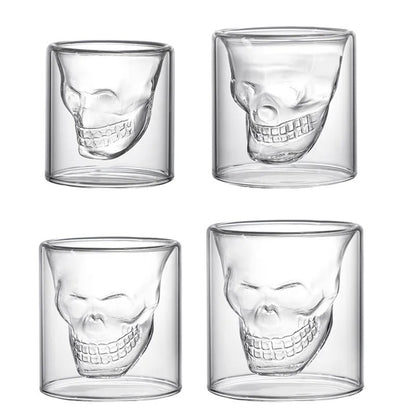 Creative Double-Layer Skull Cup for Cocktails (High Borosilicate)