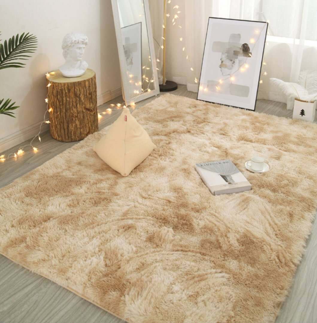Tie-Dye Plush Carpet for Living Room and Bedroom