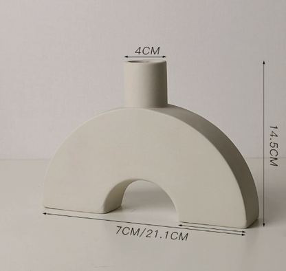 Nordic Tube Ceramic Vase Decorative Piece (One Item)