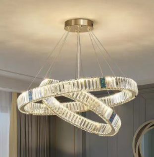 Luxury Crystal Ring Chandelier – Modern Statement Lighting