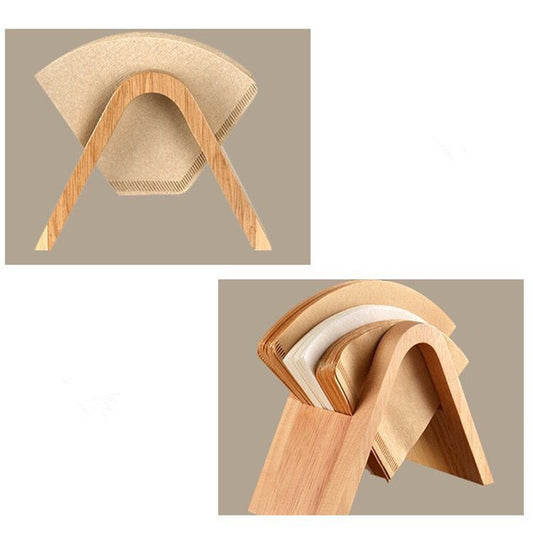 V-shaped Wooden Coffee Filter Stand for V60