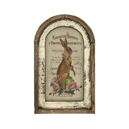 Easter Bunny Wall Art for Rustic Farmhouse Decor