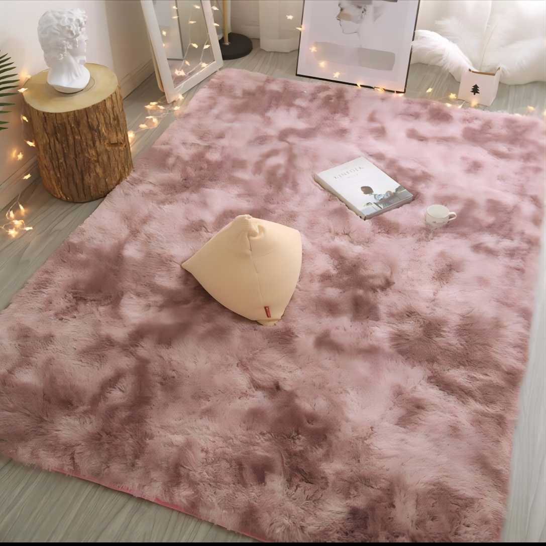 Tie-Dye Plush Carpet for Living Room and Bedroom