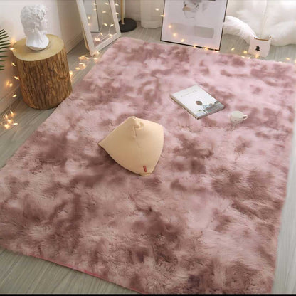 Tie-Dye Plush Carpet for Living Room and Bedroom