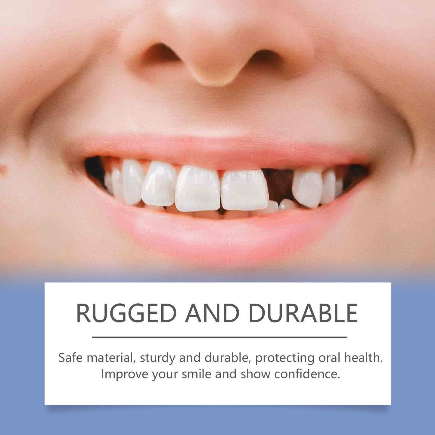 At-Home Tooth Whitening Kit with Blue Curing Lamp
