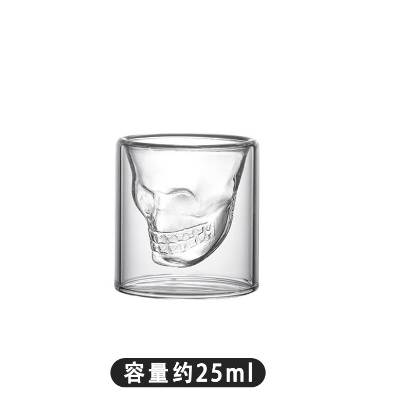 Creative Double-Layer Skull Cup for Cocktails (High Borosilicate)