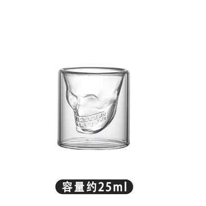 Creative Double-Layer Skull Cup for Cocktails (High Borosilicate)