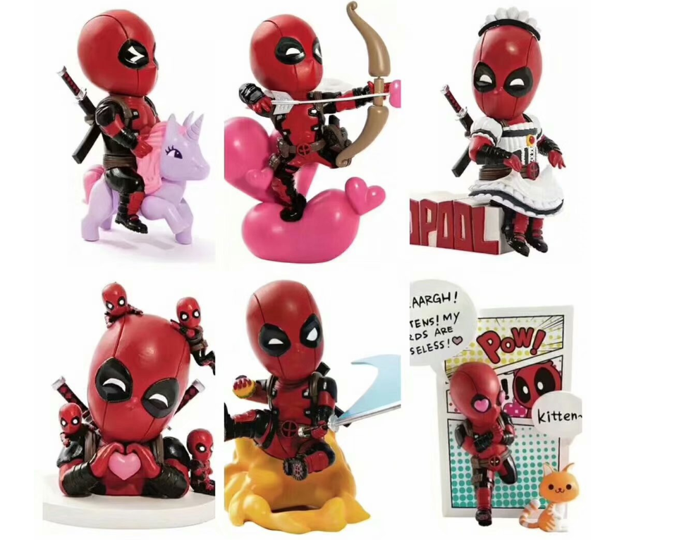 Figura de acción de Deadpool y estatua de colección