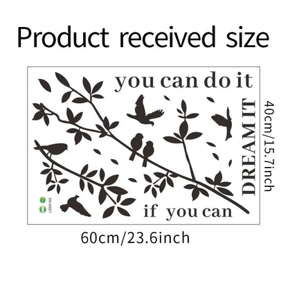 Self-Adhesive PVC Branch Wall Art Sticker (1pc)