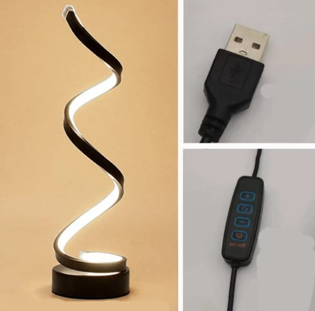 Modern LED Eye-Care Bedside Table Lamp – Dimmable with Remote Control