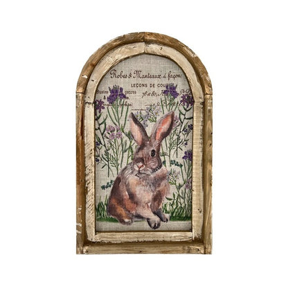 Easter Bunny Wall Art for Rustic Farmhouse Decor