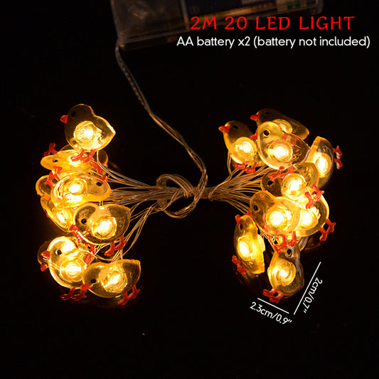 Carrot Rabbit Shaped Decorative Festival Lamp String