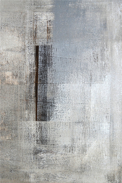Modern Minimalist Gray Abstract Wall Art Set (3 Pieces)