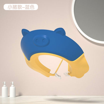 Adjustable Waterproof Silicone Kids Bath Cap with Ears